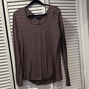 lululemon athletica Striped Long-Sleeve Tee